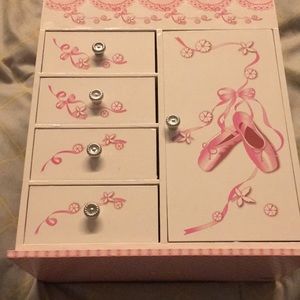 Pink jewelry box